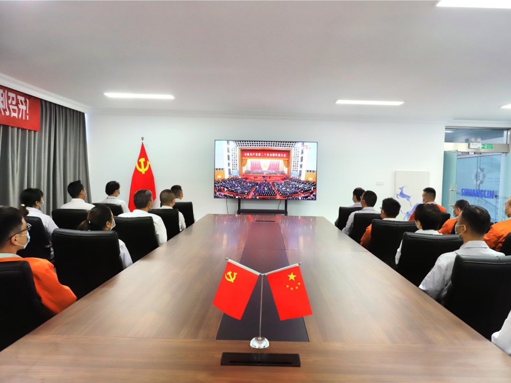 尊龙凯时宽大干部员工满怀激情收看党的二十大开幕盛况